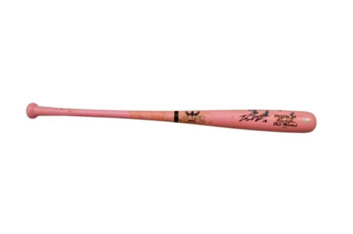 2010 Billy Butler Game-Used and Signed Mothers Day Bat  (MLB Auth)
